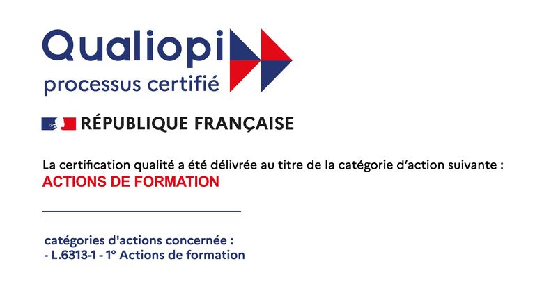 Logo Qualiopi avec le texte 